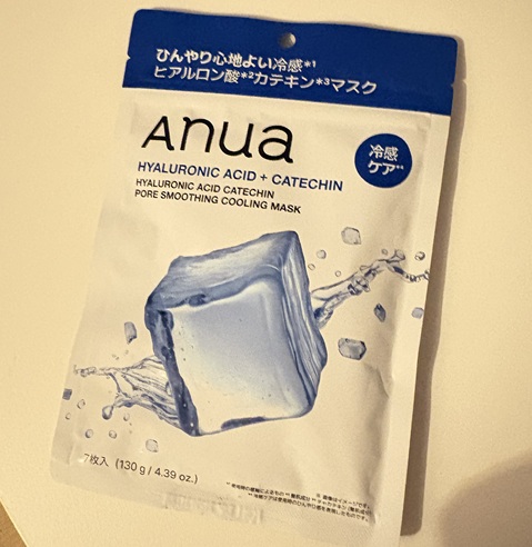 Anua ヒアルロン酸カテキン ポアスムージング クーリングマスク｜暑い日の夜の毛穴保湿ケアに